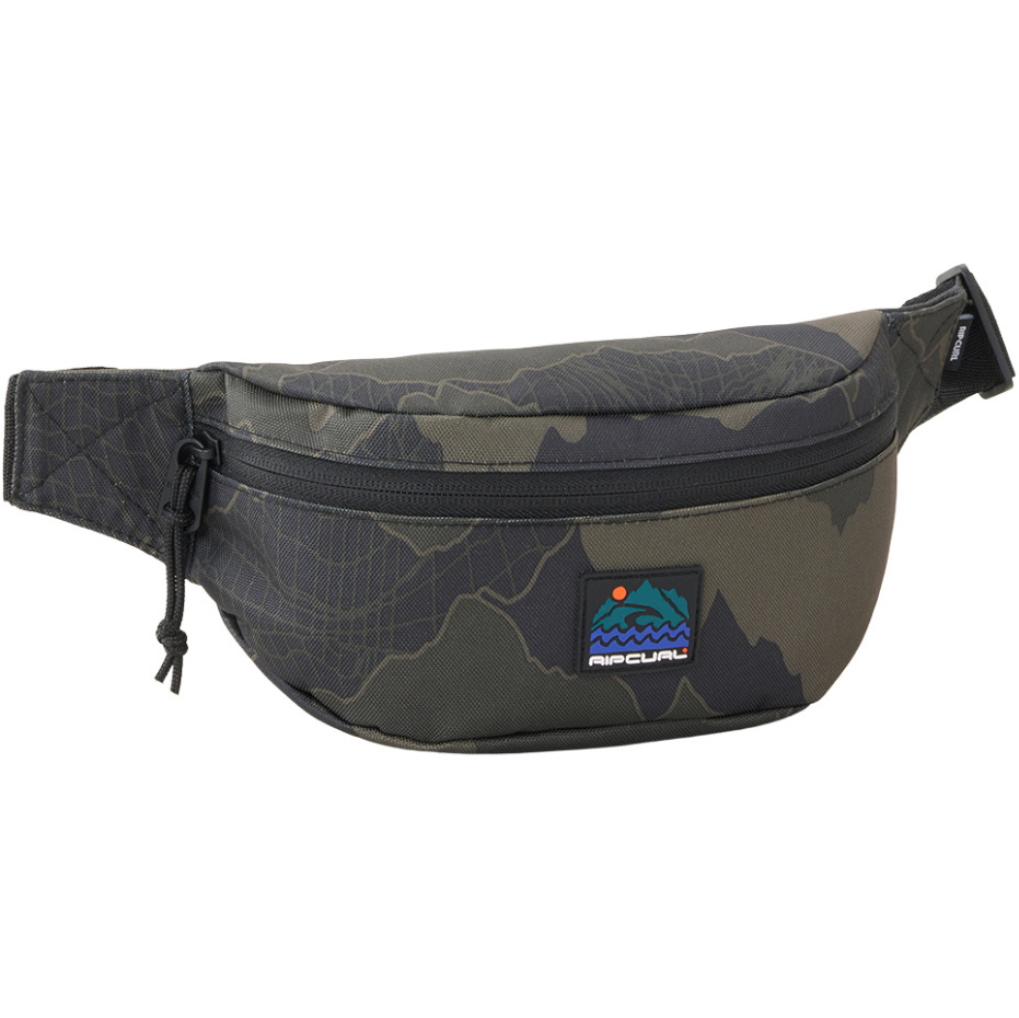 2025 Rip Curl Bæltetaske Search Camo 15KMUT - Black / Oliven